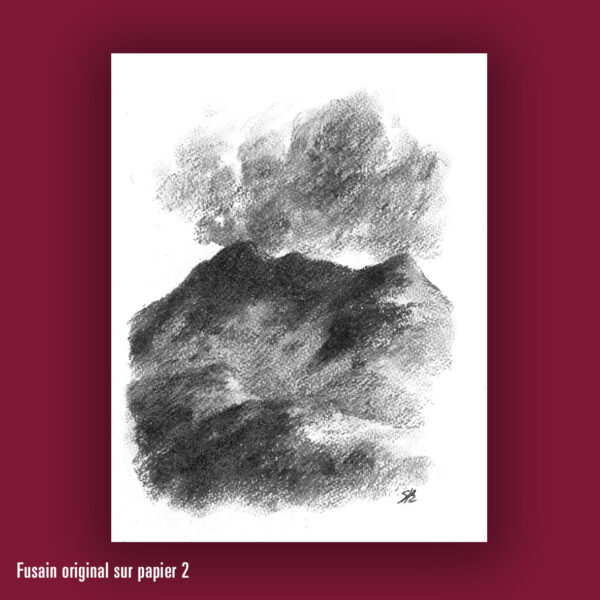 « Homère au royaume des morts a les yeux ouverts » avec fusain, Gérard Macé, Stanislas Bouvier – Image 3